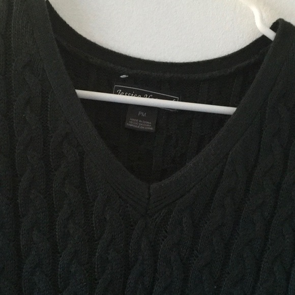 Gently worn Jessica Howard petite medium V-neck sweater dress - Picture 2 of 2